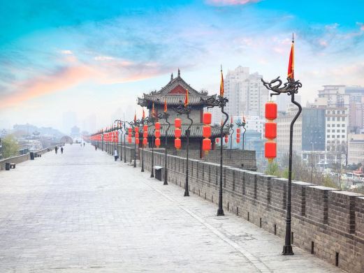 骑行古城墙